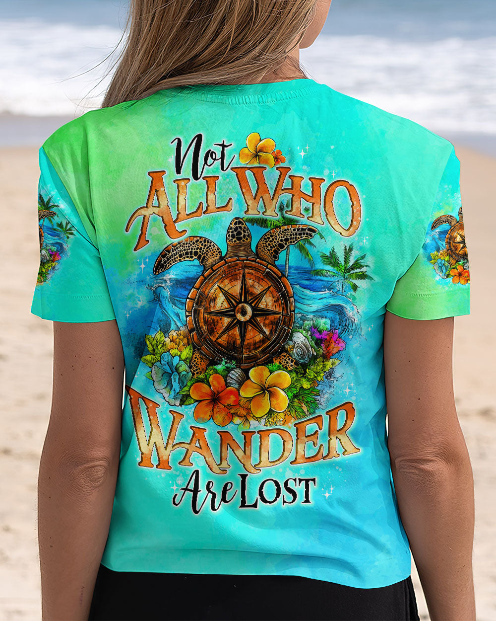 NOT ALL WHO WANDER ARE LOST TURTLE ALL OVER PRINT - TYTD1208241