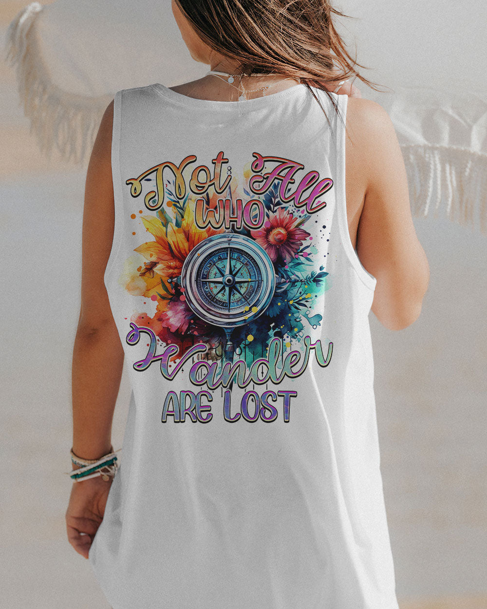 NOT ALL WHO WANDER ARE LOST COMPASS ALL OVER PRINT - TYTM0808233