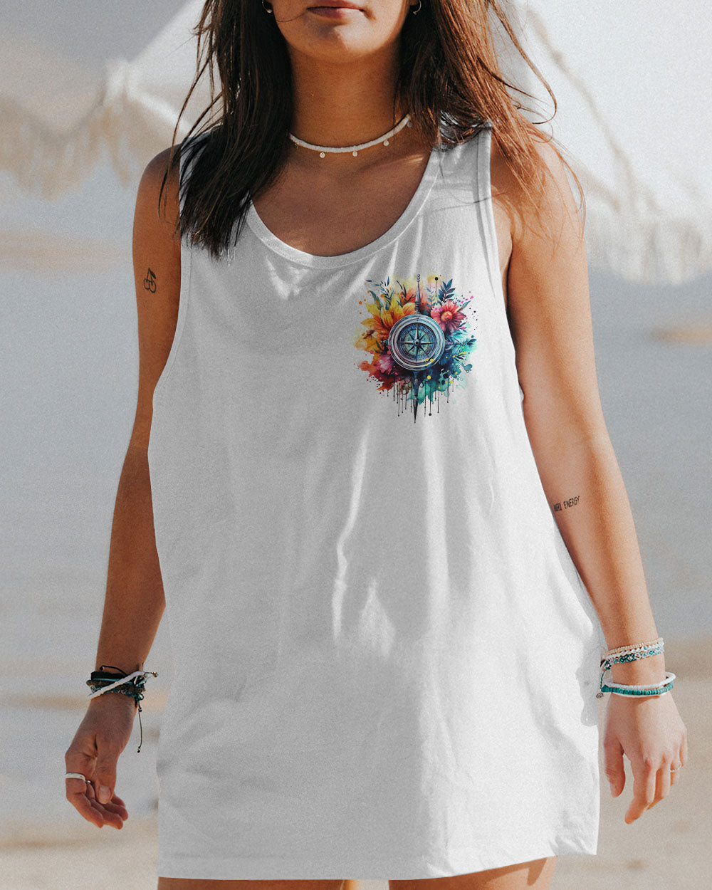 NOT ALL WHO WANDER ARE LOST COMPASS ALL OVER PRINT - TYTM0808233