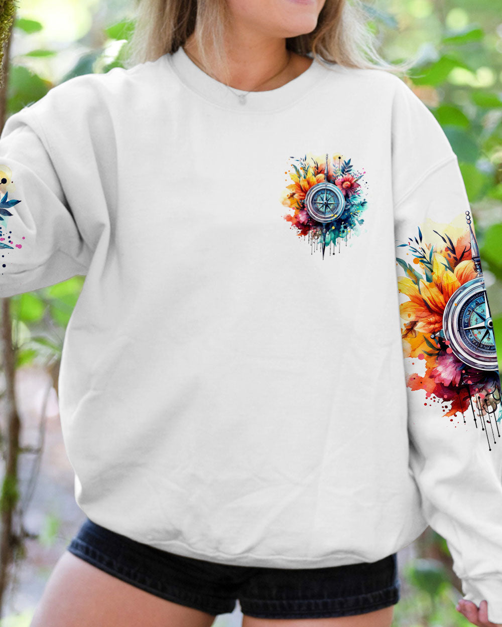 NOT ALL WHO WANDER ARE LOST COMPASS ALL OVER PRINT - TYTM0808233