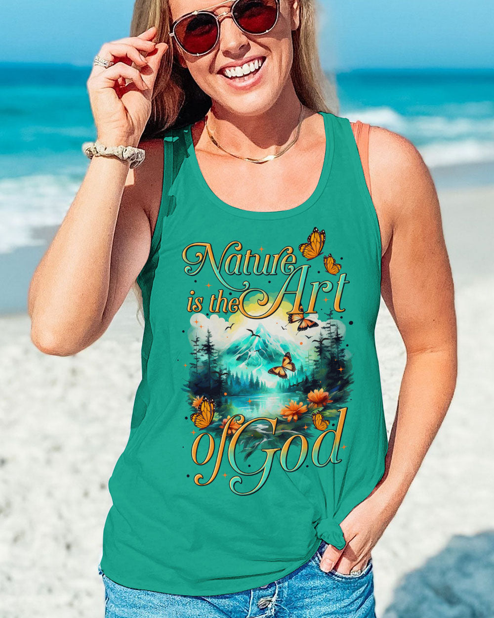 NATURE IS THE ART OF GOD ALL OVER PRINT - TYTM1410231