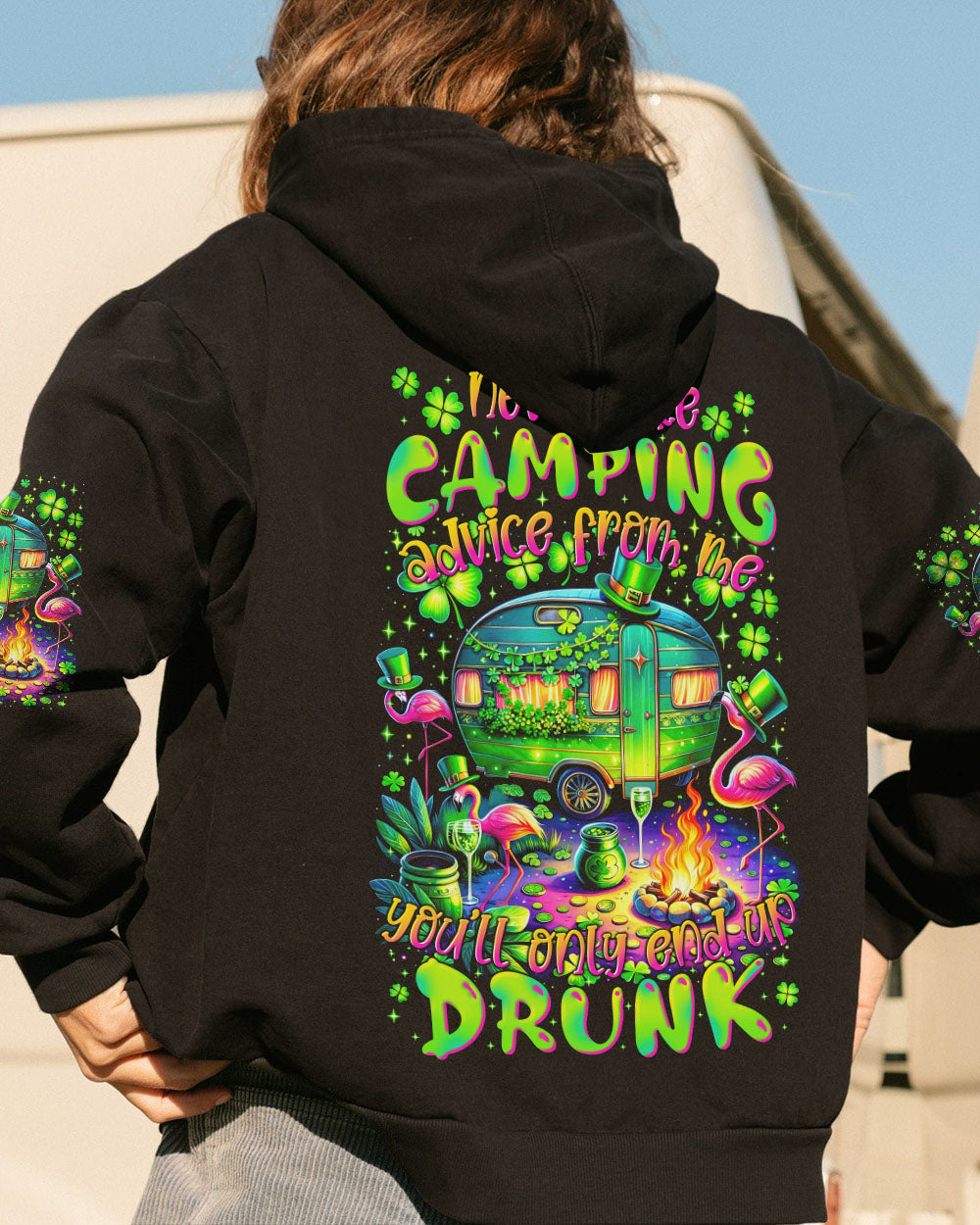 NEVER TAKE CAMPING ADVICE FROM ME PATRICK'S DAY ALL OVER PRINT - TYTM1601242