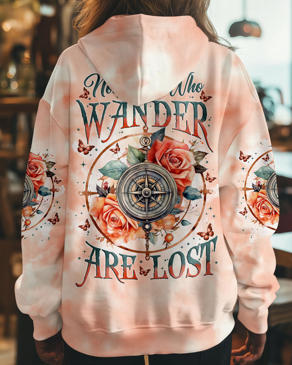 NOT ALL WHO WANDER ARE LOST COMPASS ALL OVER PRINT - TYTM2511242
