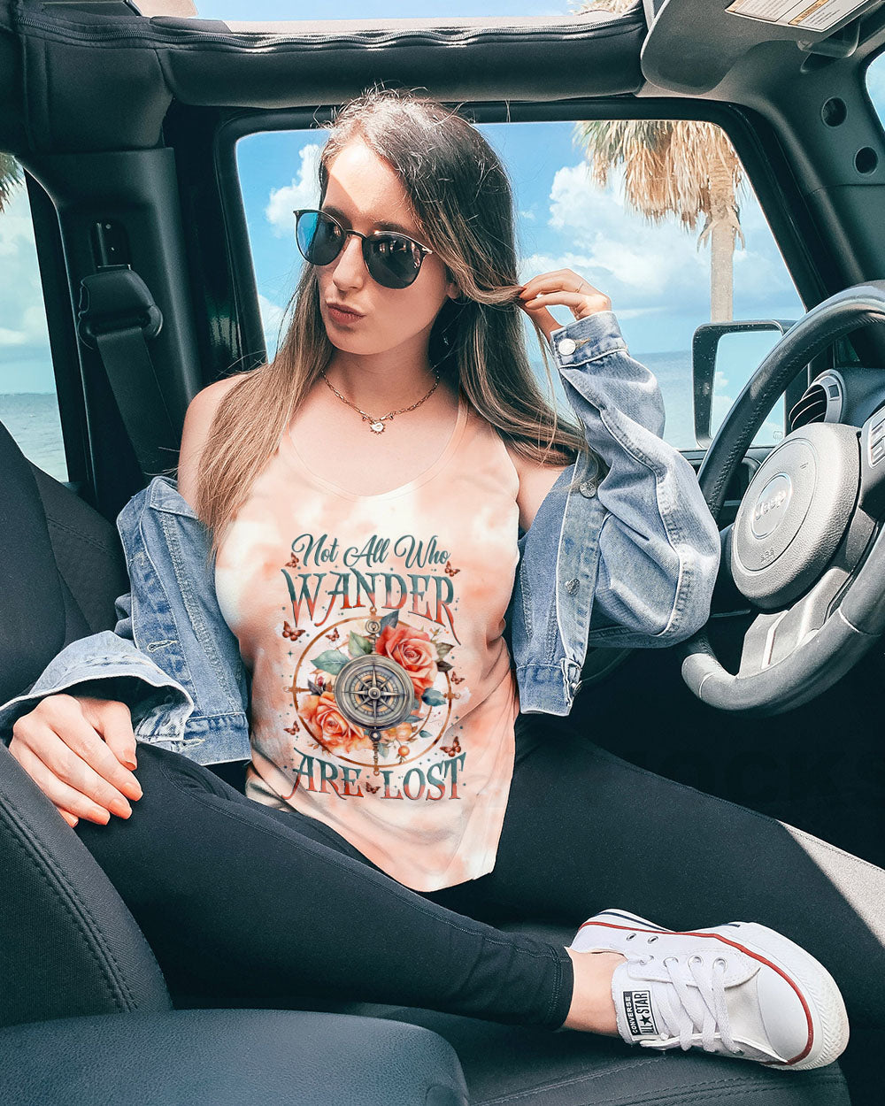 NOT ALL WHO WANDER ARE LOST COMPASS ALL OVER PRINT - TYTM2511242