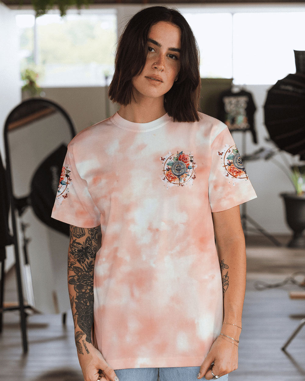 NOT ALL WHO WANDER ARE LOST COMPASS ALL OVER PRINT - TYTM2511242
