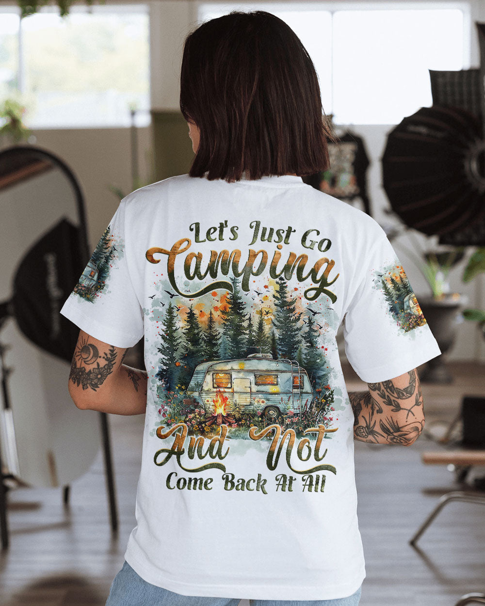 LET'S JUST GO CAMPING ALL OVER PRINT - TYTM2708244