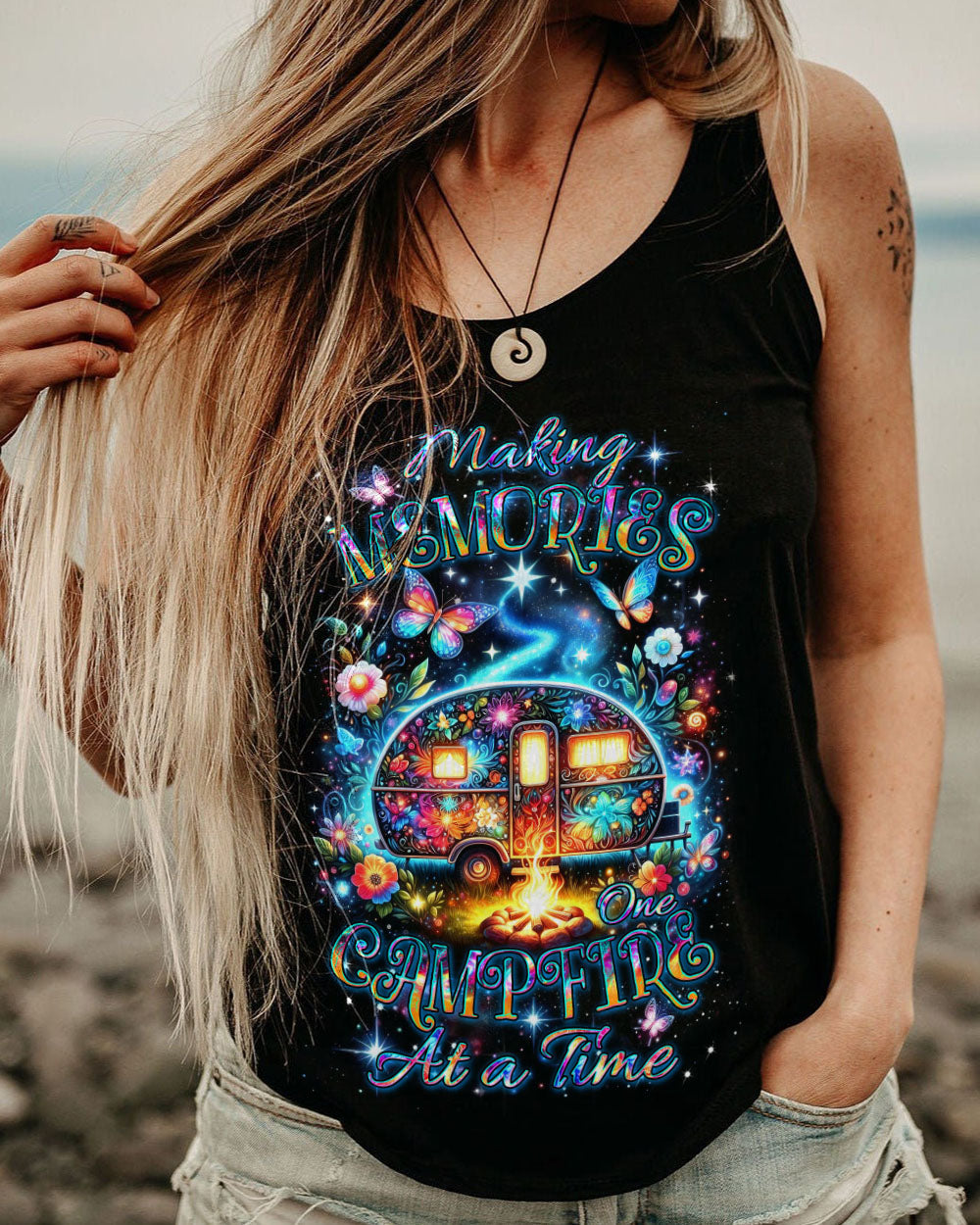 MAKING MEMORIES ONE CAMPFIRE AT A TIME ALL OVER PRINT - YHDU0104245