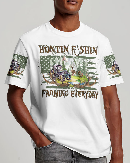 HUNTING FISHING FARMING EVERYDAY ALL OVER PRINT - YHDU0607231