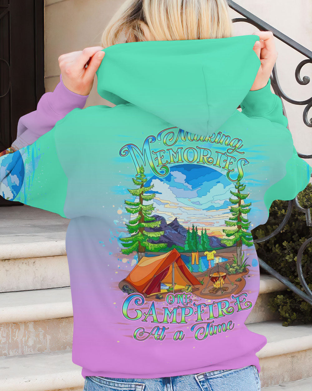 MAKING MEMORIES ONE CAMPFIRE AT A TIME ALL OVER PRINT - YHDU1010234
