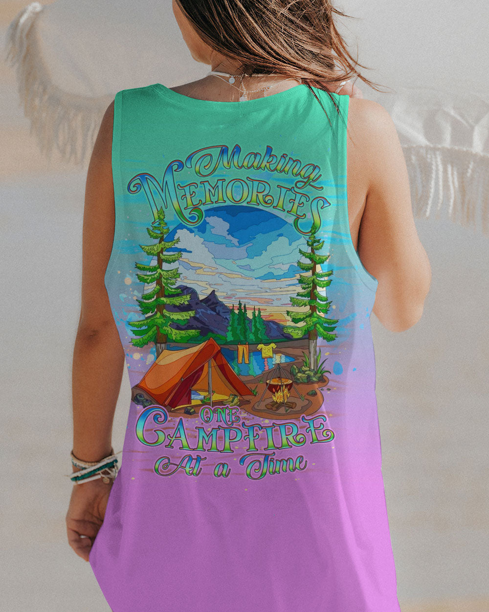 MAKING MEMORIES ONE CAMPFIRE AT A TIME ALL OVER PRINT - YHDU1010234