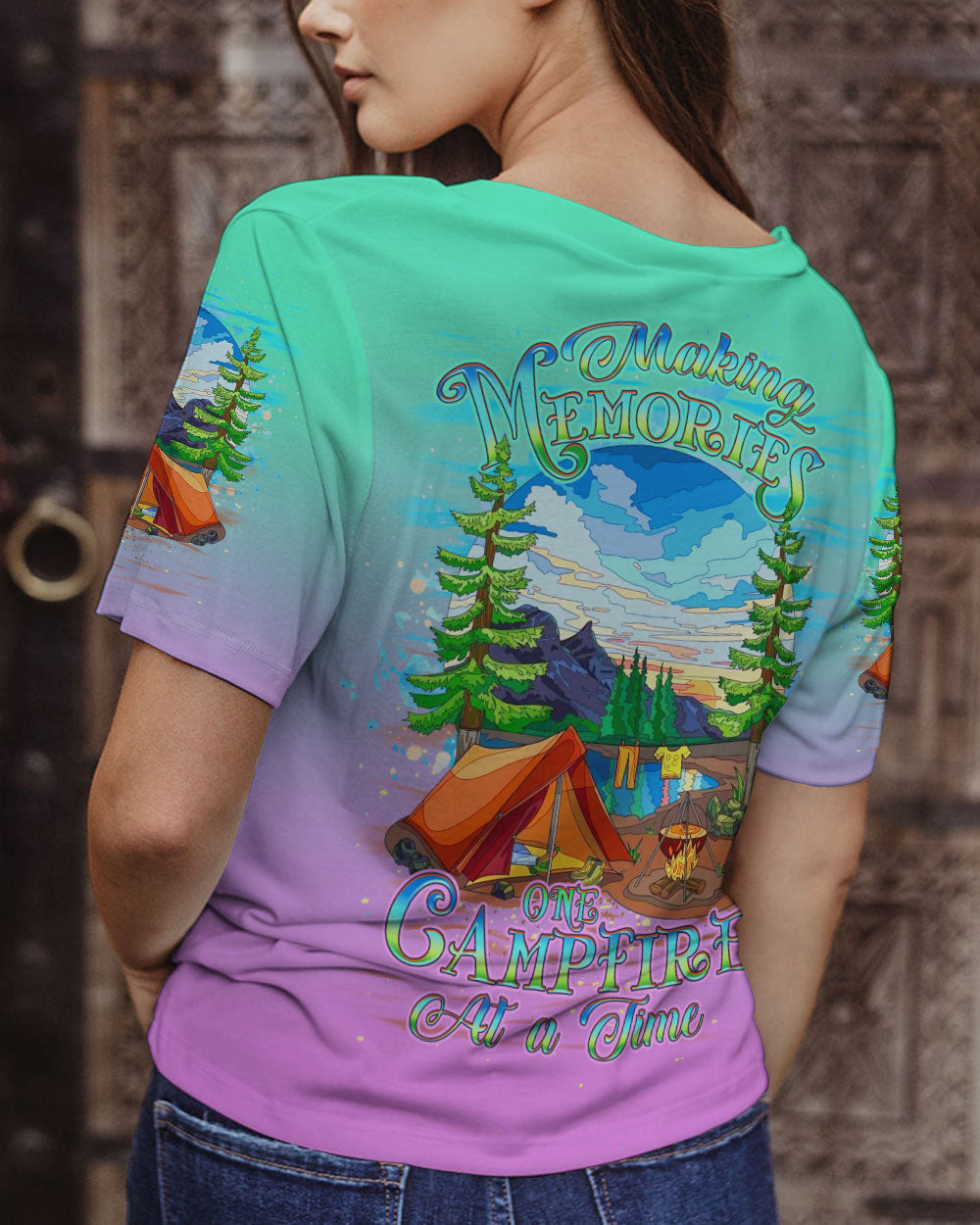 MAKING MEMORIES ONE CAMPFIRE AT A TIME ALL OVER PRINT - YHDU1010234