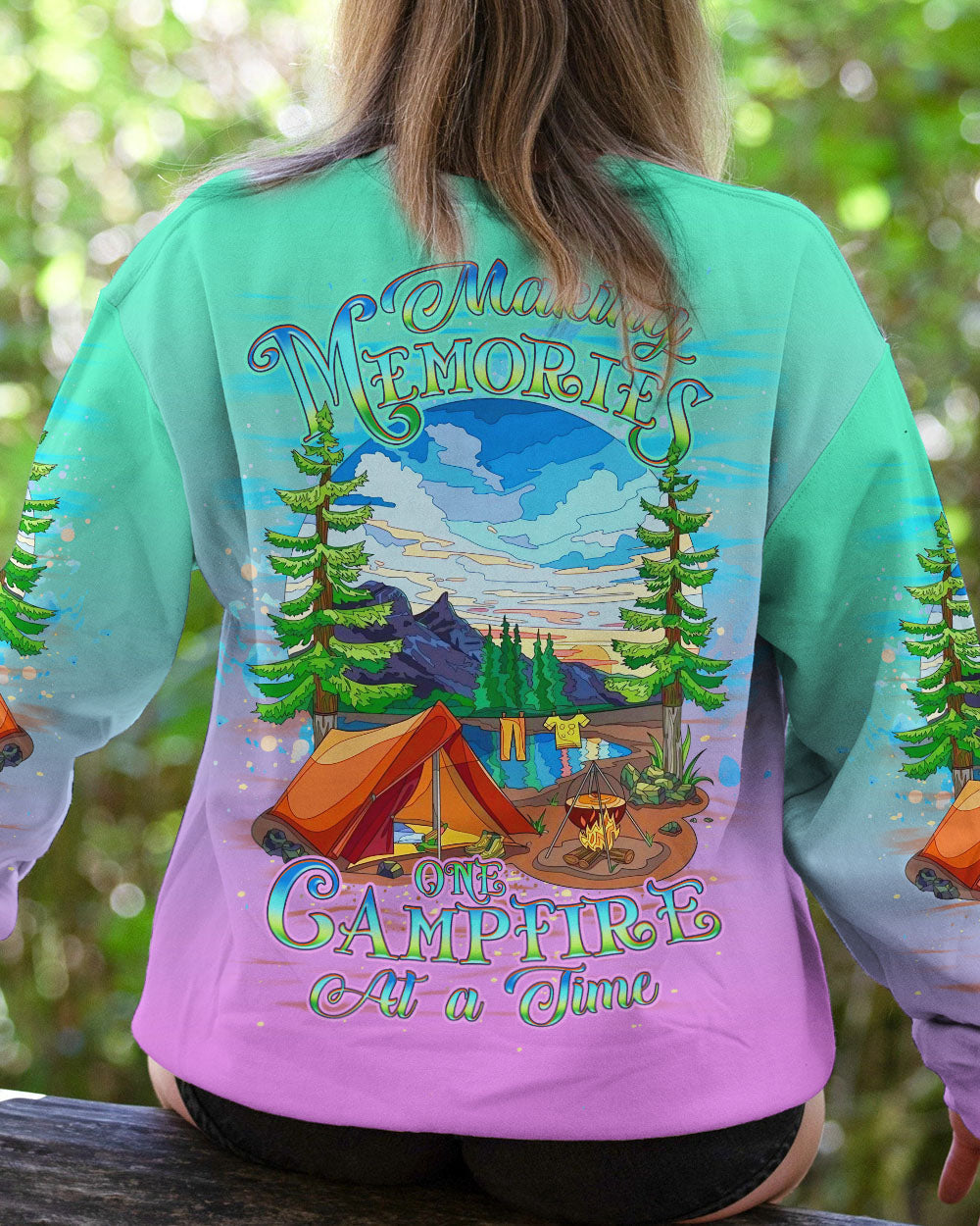 MAKING MEMORIES ONE CAMPFIRE AT A TIME ALL OVER PRINT - YHDU1010234