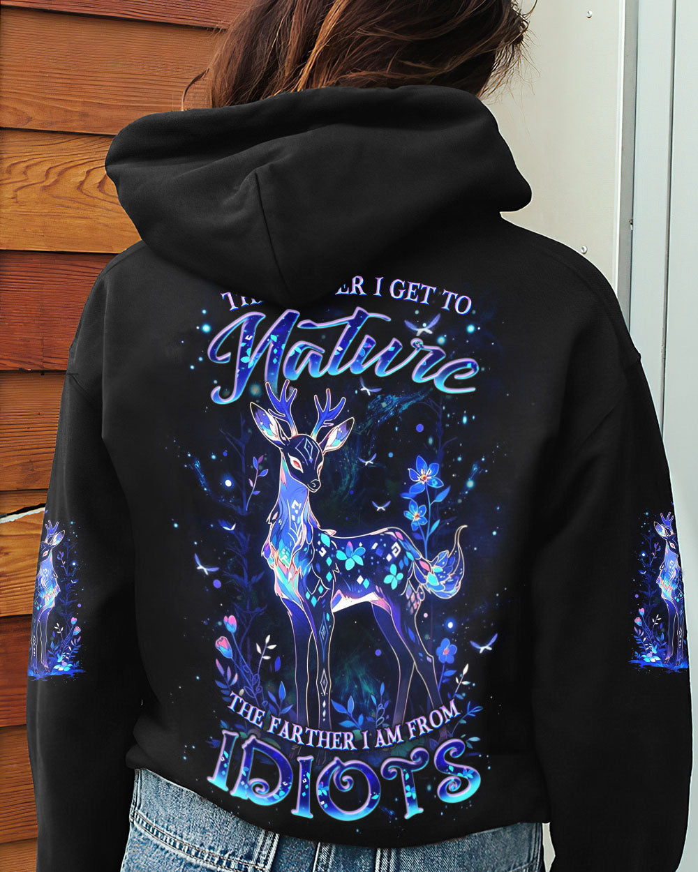 THE CLOSER I GET TO NATURE DEER ALL OVER PRINT - YHDU1209242