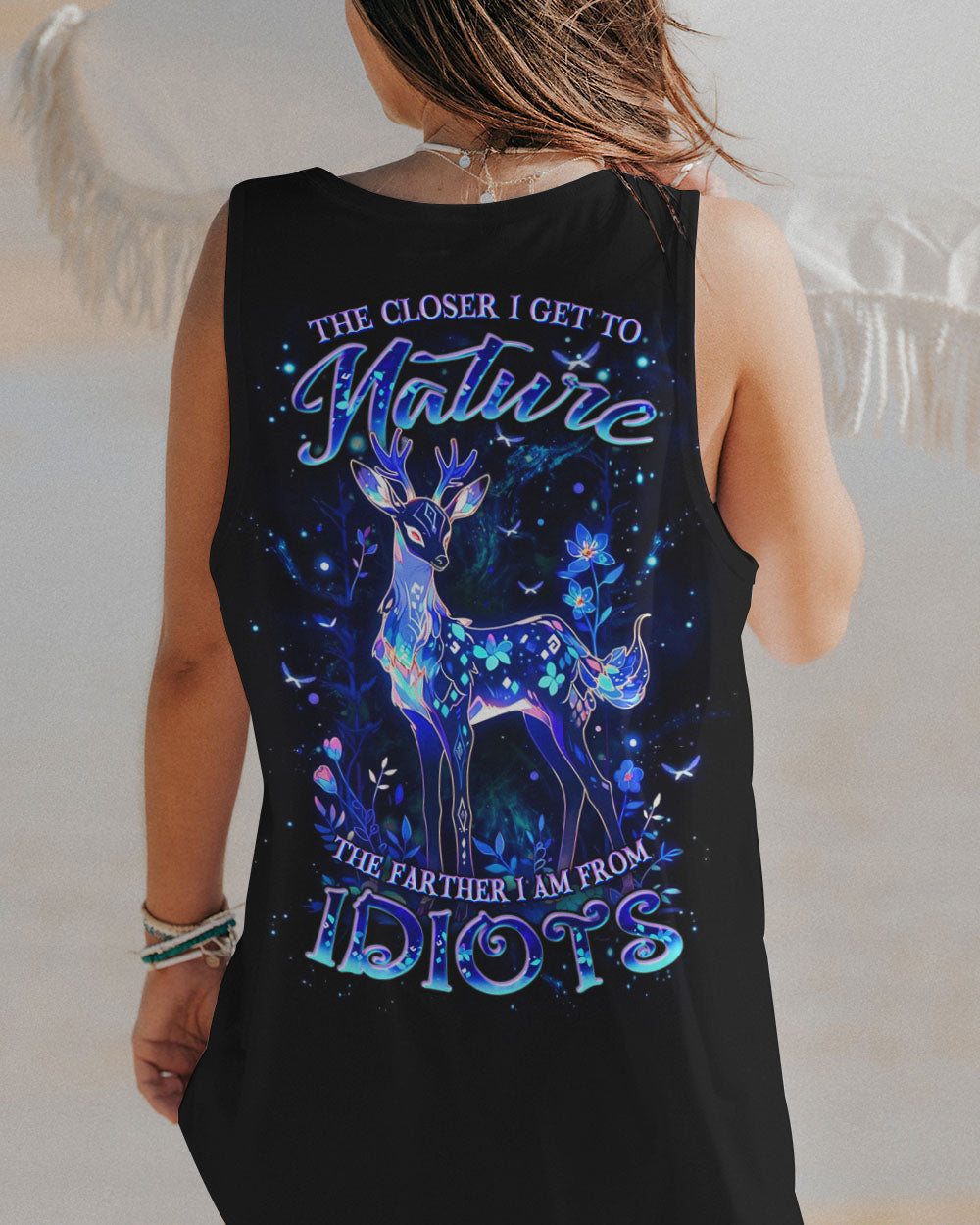 THE CLOSER I GET TO NATURE DEER ALL OVER PRINT - YHDU1209242