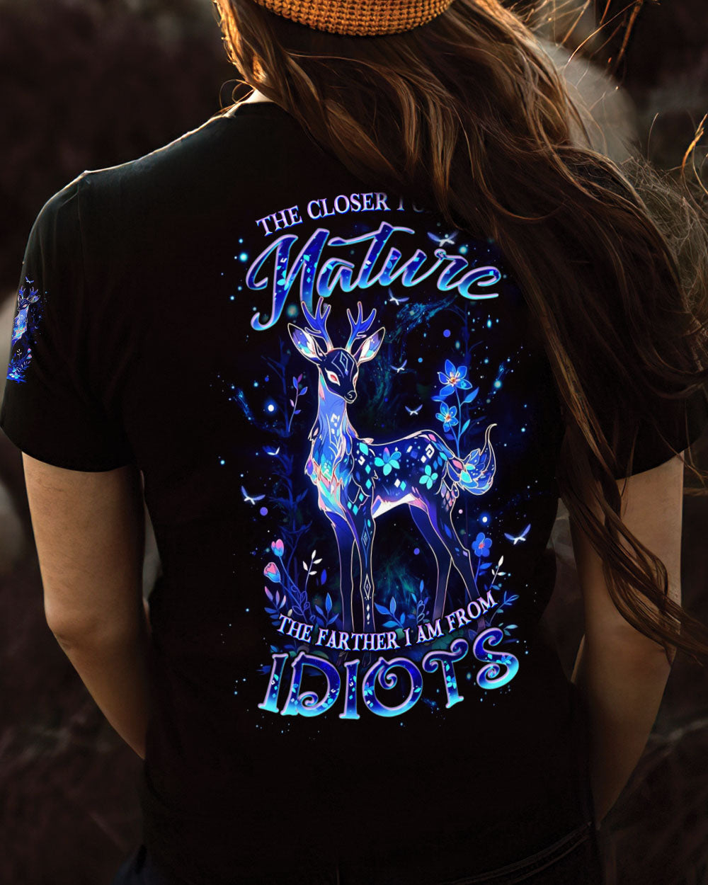 THE CLOSER I GET TO NATURE DEER ALL OVER PRINT - YHDU1209242