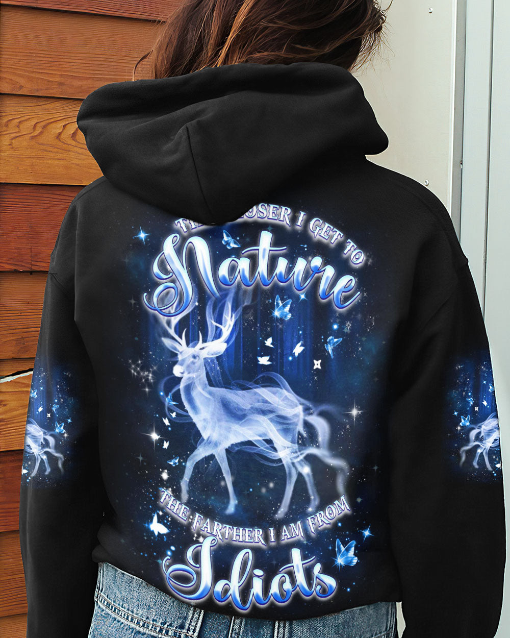 THE CLOSER I GET TO NATURE DEER ALL OVER PRINT - YHDU2301251
