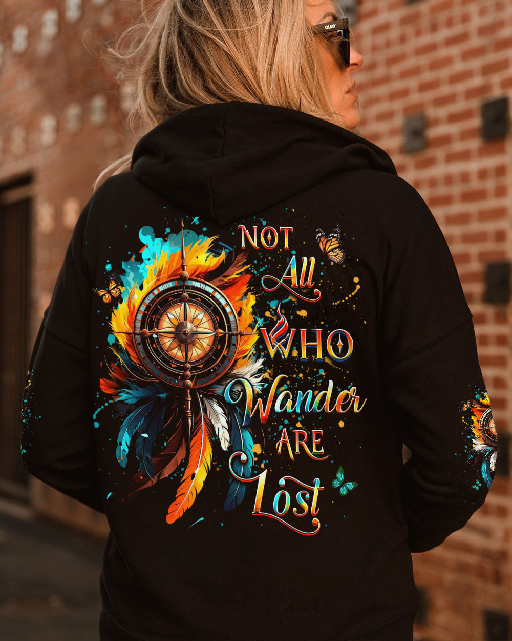 NOT ALL WHO WANDER ARE LOST COMPASS ALL OVER PRINT - YHDU2401254