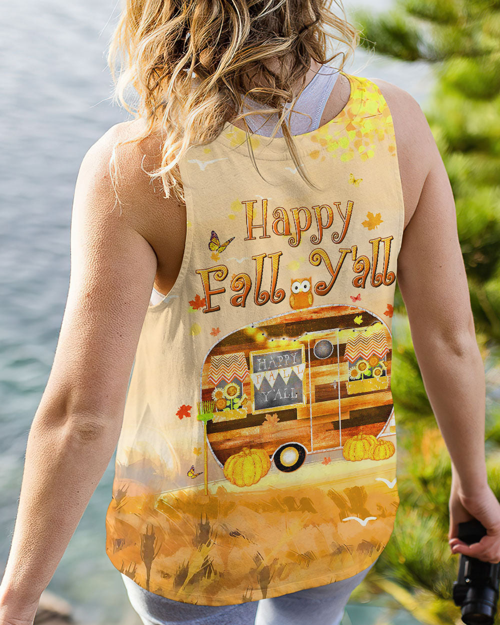 HAPPY FALL Y'ALL CAMPING ALL OVER PRINT - YHDU2707234