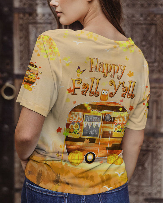 HAPPY FALL Y'ALL CAMPING ALL OVER PRINT - YHDU2707234