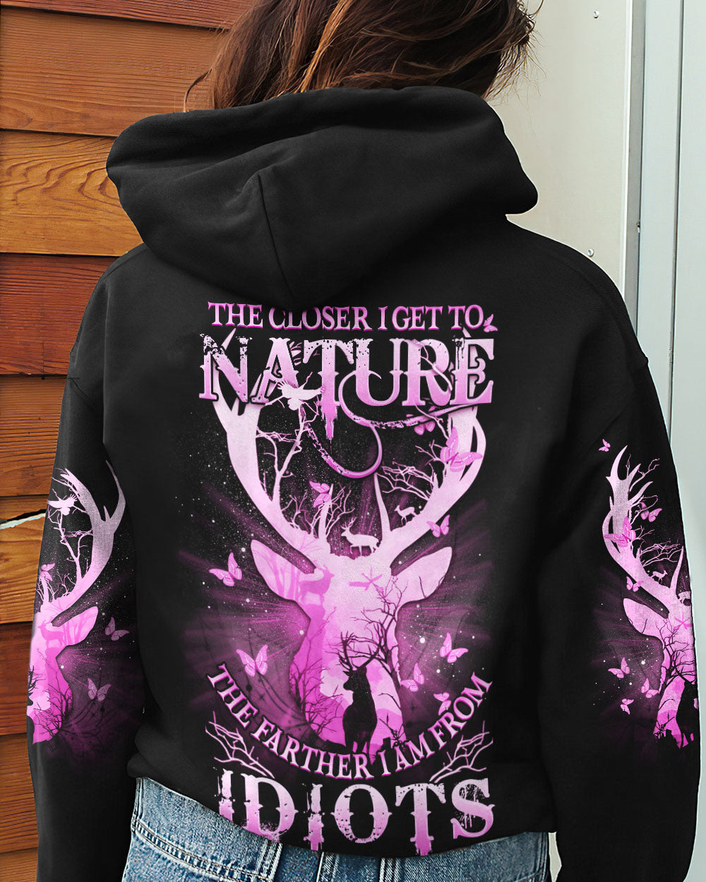THE CLOSER I GET TO NATURE DEER HUNTING ALL OVER PRINT - YHDU2806234