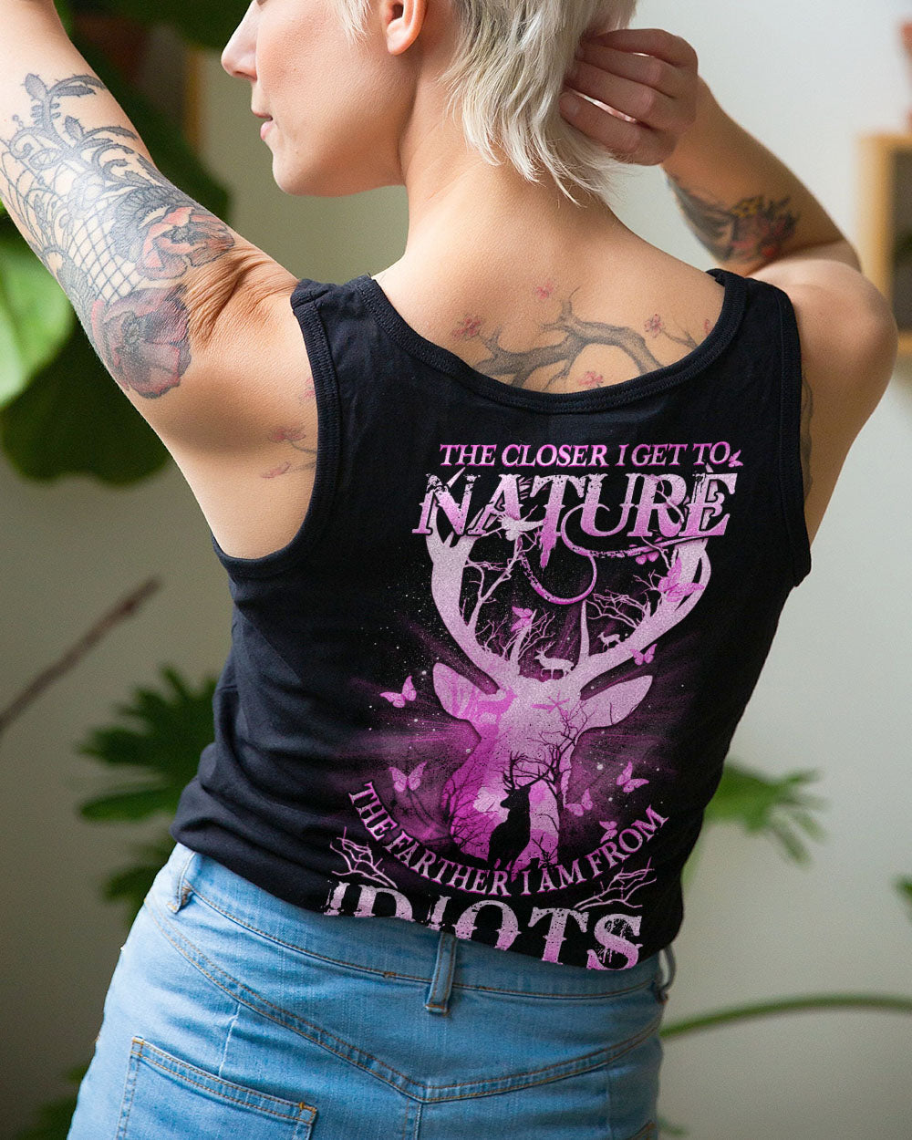 THE CLOSER I GET TO NATURE DEER HUNTING ALL OVER PRINT - YHDU2806234