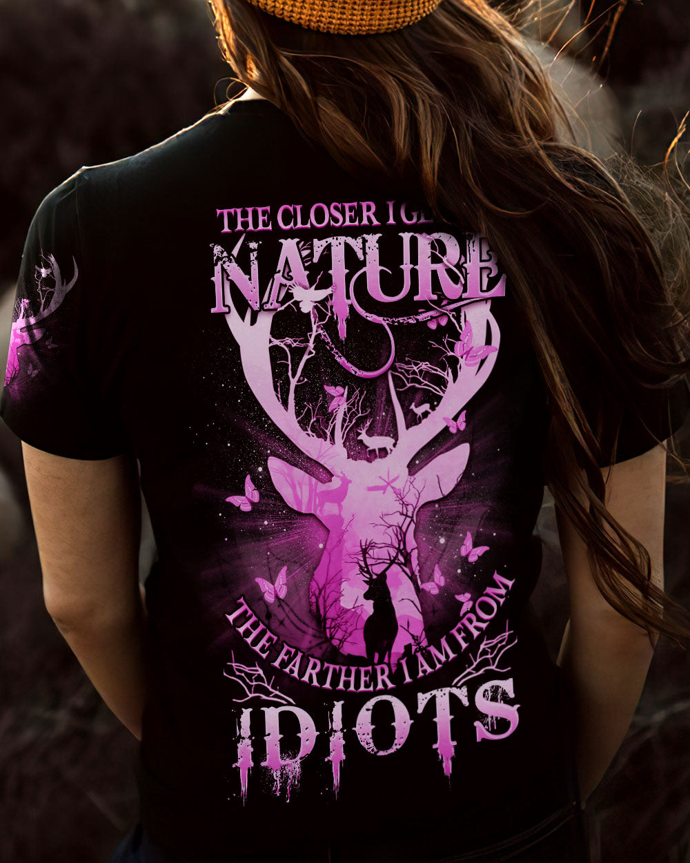 THE CLOSER I GET TO NATURE DEER HUNTING ALL OVER PRINT - YHDU2806234