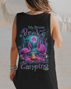 MY BROOM BROKE SO NOW FLAMINGO HALLOWEEN CAMPING ALL OVER PRINT - YHDU2808233