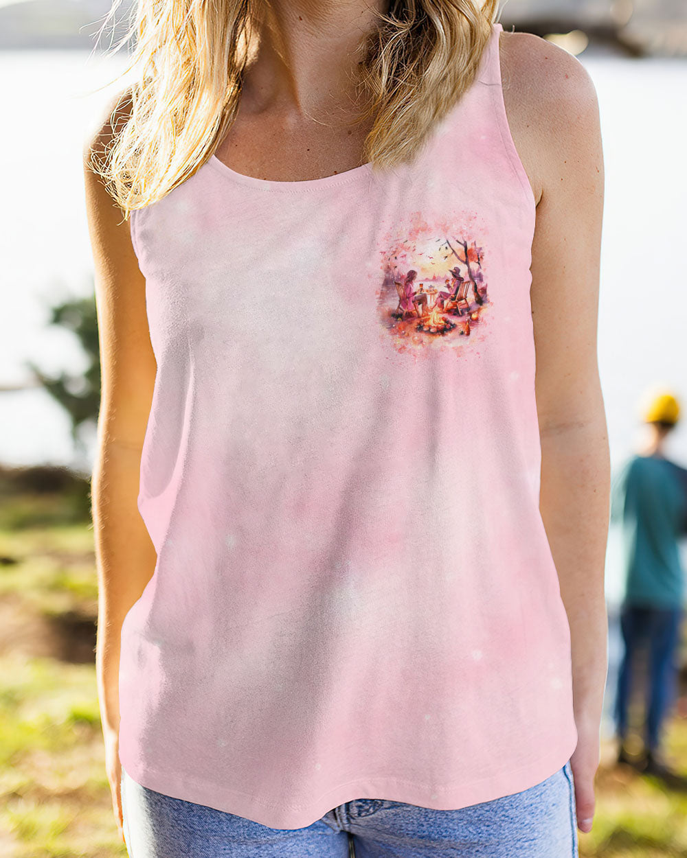 SOME GIRLS ARE JUST BORN WITH CAMPING ALL OVER PRINT - YHDU2908231