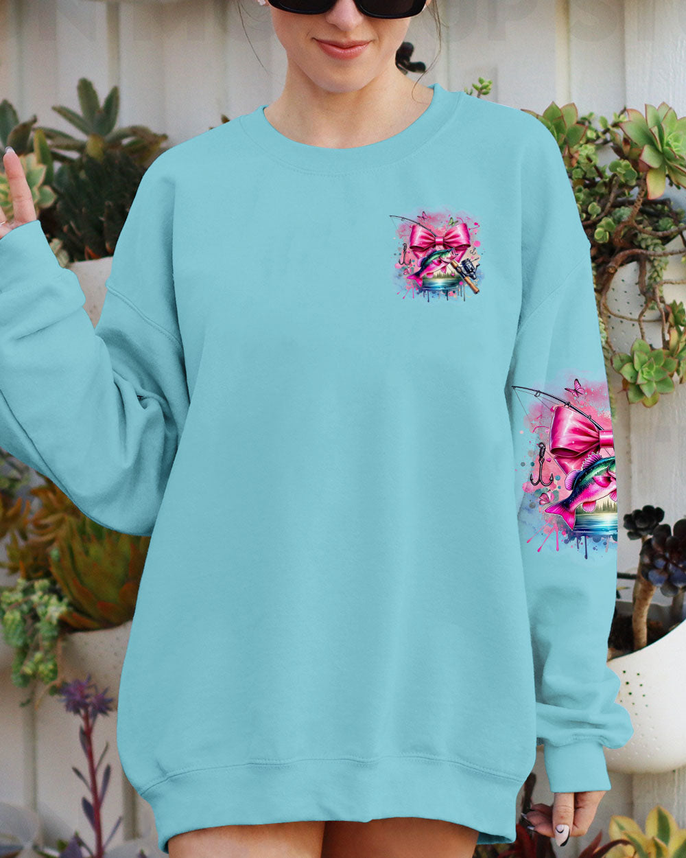 JUST A GIRL WHO LOVE FISHING ALL OVER PRINT - YHDU2911241