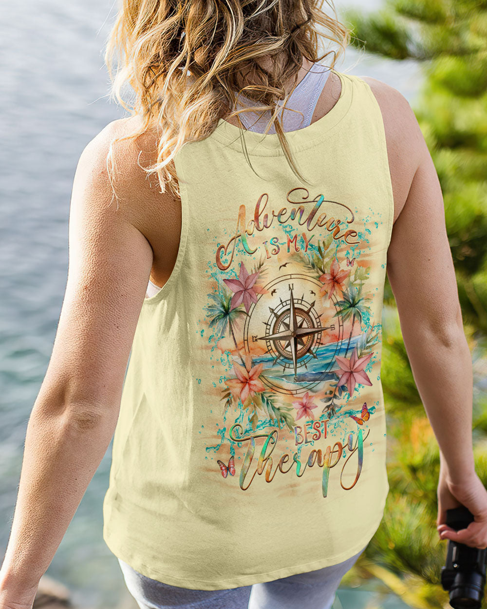 ADVENTURE IS MY BEST THERAPY COMPASS ALL OVER PRINT - YHHG0210234