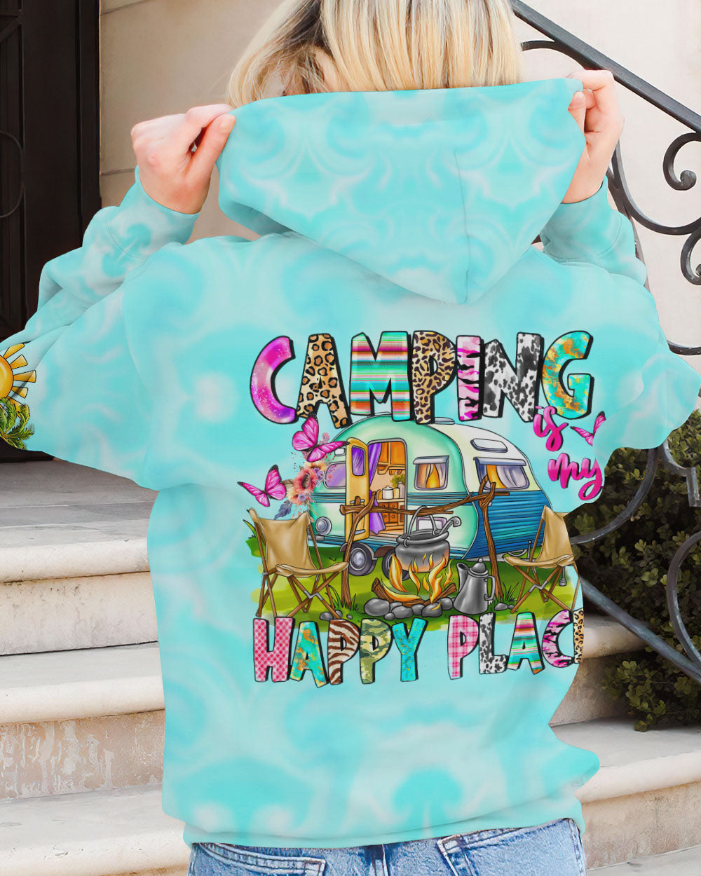 CAMPING IS MY HAPPY PLACE ALL OVER PRINT - YHHG1107234