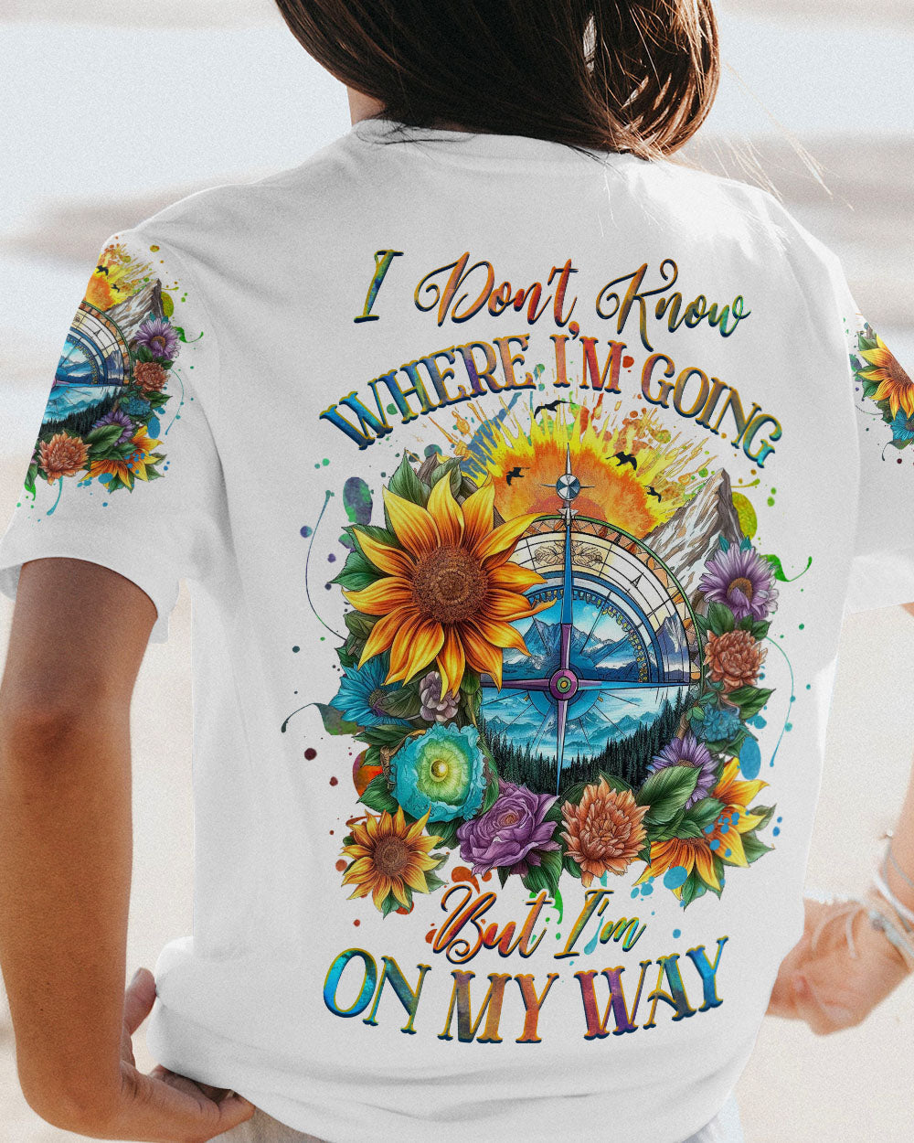 I DON'T KNOW WHERE I'M GOING COMPASS ALL OVER PRINT - YHHG1306233