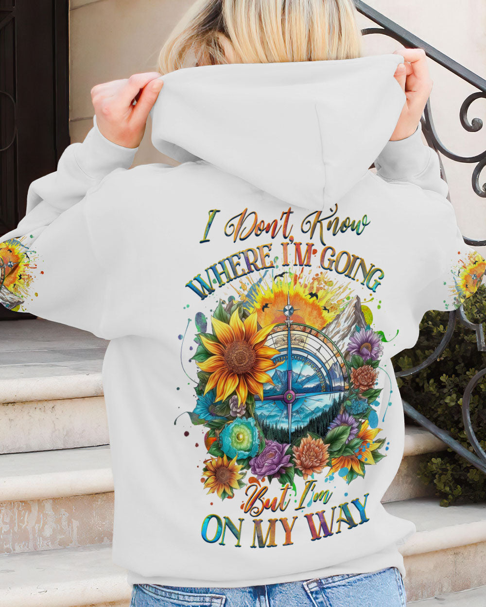 I DON'T KNOW WHERE I'M GOING COMPASS ALL OVER PRINT - YHHG1306233