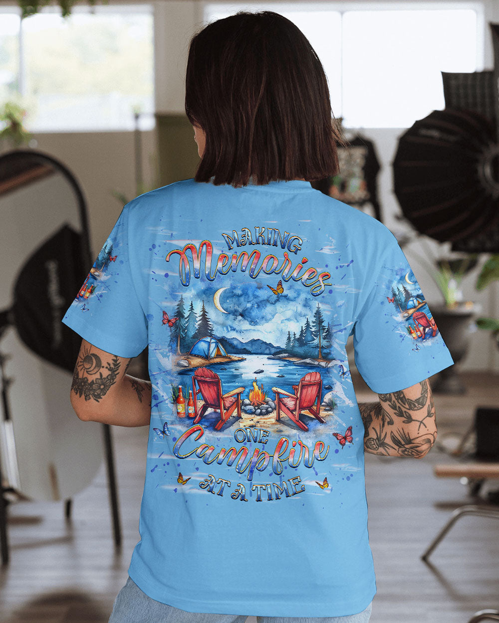 MAKING MEMORIES ONE CAMPFIRE AT A TIME ALL OVER PRINT - YHHG1712242