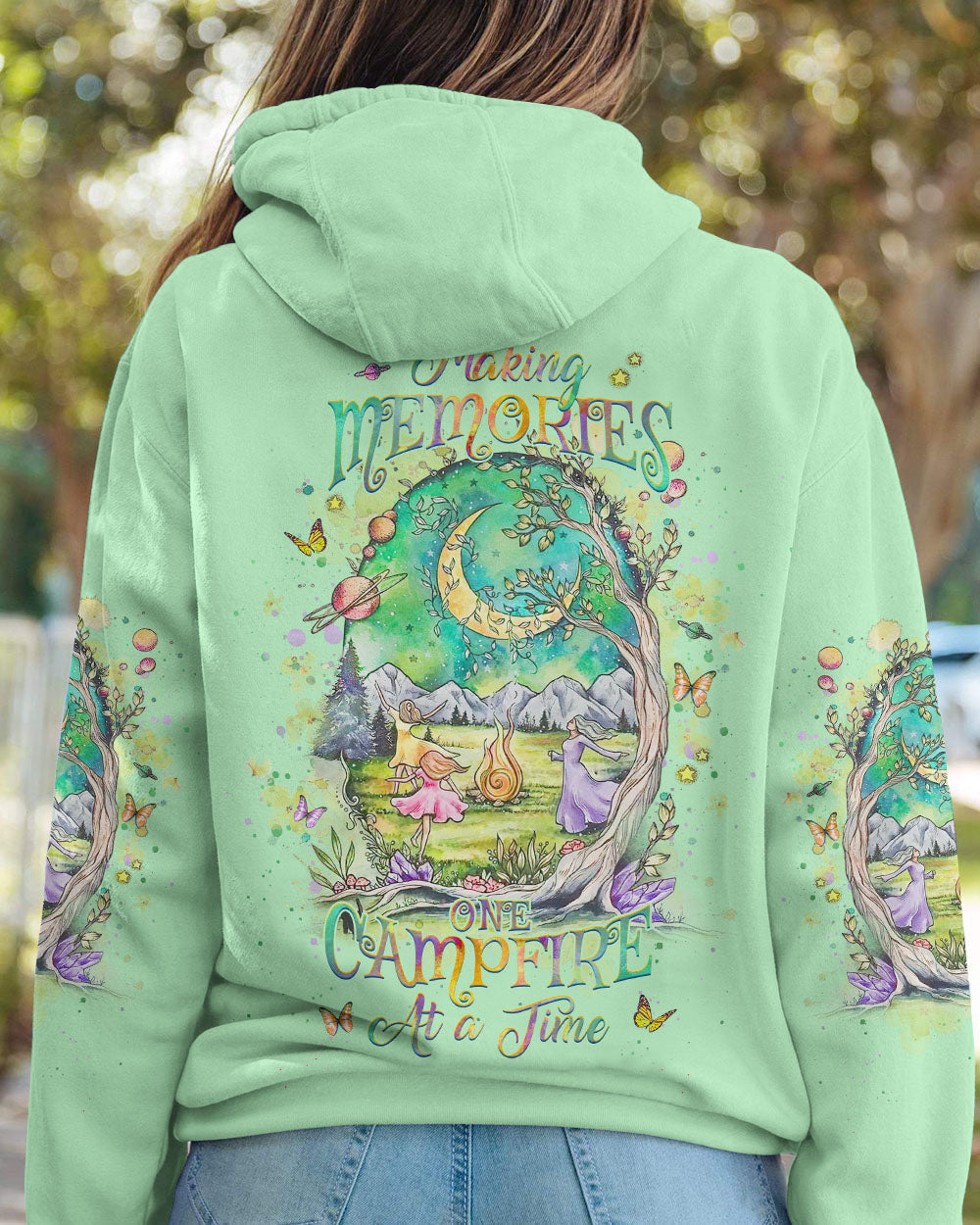MAKING MEMORIES ONE CAMPFIRE AT A TIME ALL OVER PRINT - YHHG2408231
