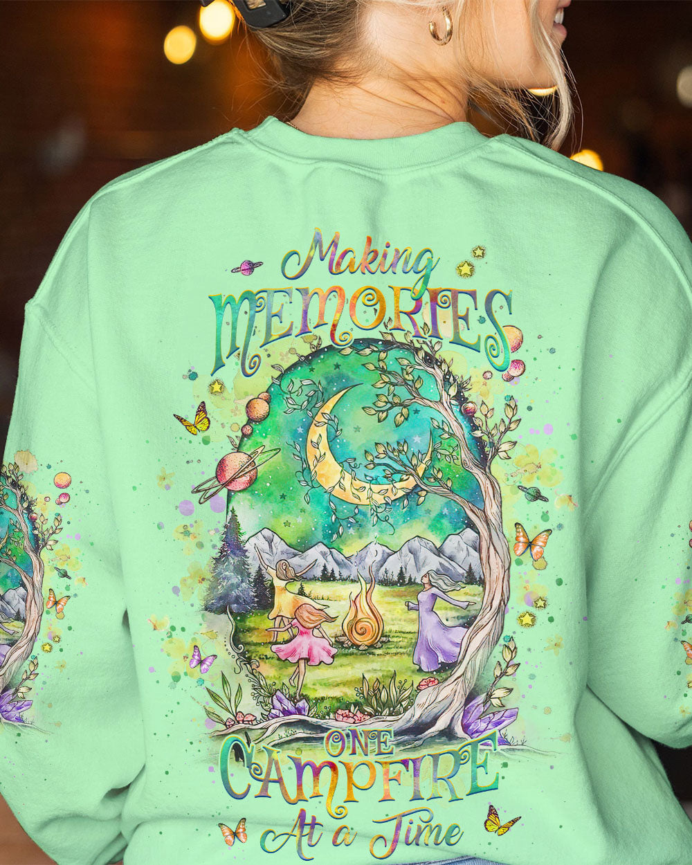 MAKING MEMORIES ONE CAMPFIRE AT A TIME ALL OVER PRINT - YHHG2408231