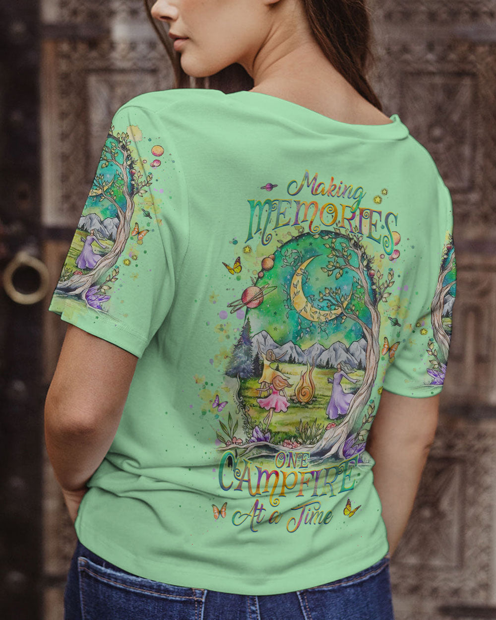 MAKING MEMORIES ONE CAMPFIRE AT A TIME ALL OVER PRINT - YHHG2408231