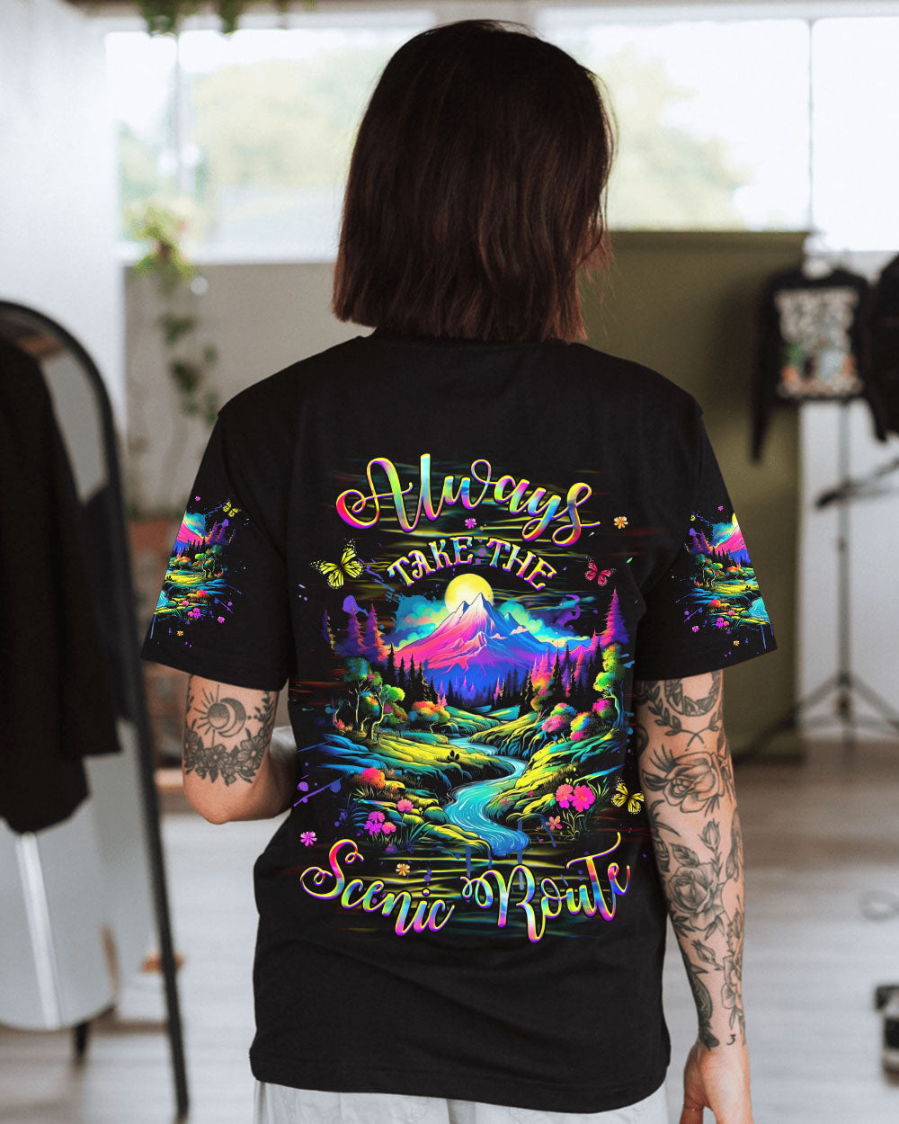 ALWAYS TAKE THE SCENIC ROUTE ALL OVER PRINT - YHHG2511241