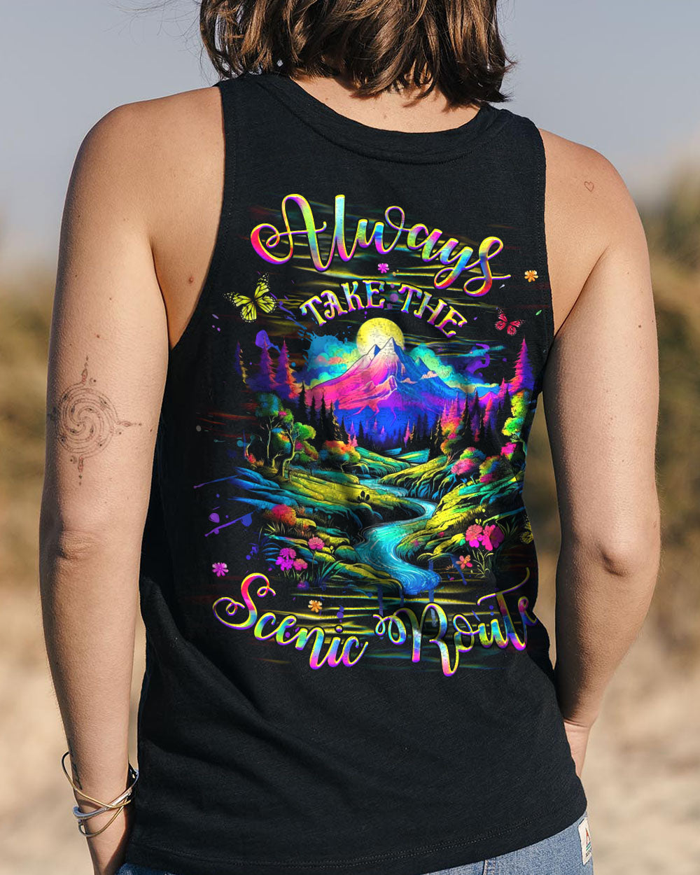 ALWAYS TAKE THE SCENIC ROUTE ALL OVER PRINT - YHHG2511241