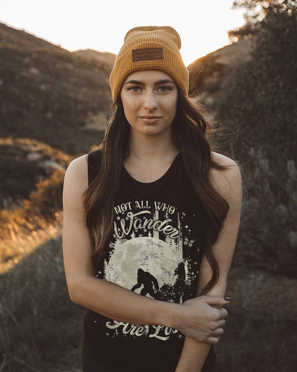 NOT ALL WHO WANDER ARE LOST BIGFOOT COMPASS ALL OVER PRINT - YHHG2911241