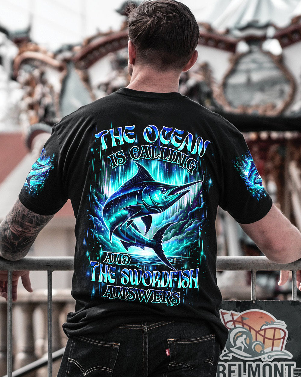 THE OCEAN IS CALLING & THE SWORDFISH ANSWERS FISHING ALL OVER PRINT - YHHN1902253