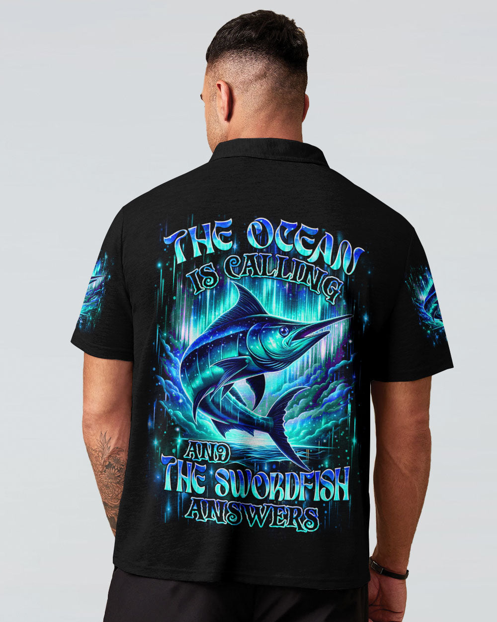 THE OCEAN IS CALLING & THE SWORDFISH ANSWERS FISHING ALL OVER PRINT - YHHN1902253