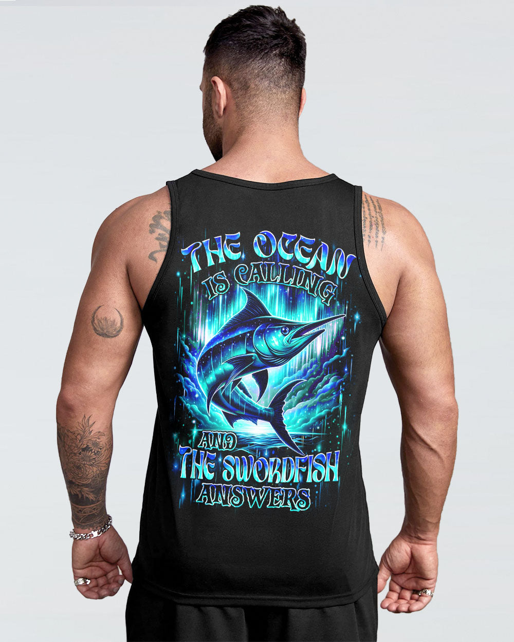 THE OCEAN IS CALLING & THE SWORDFISH ANSWERS FISHING ALL OVER PRINT - YHHN1902253