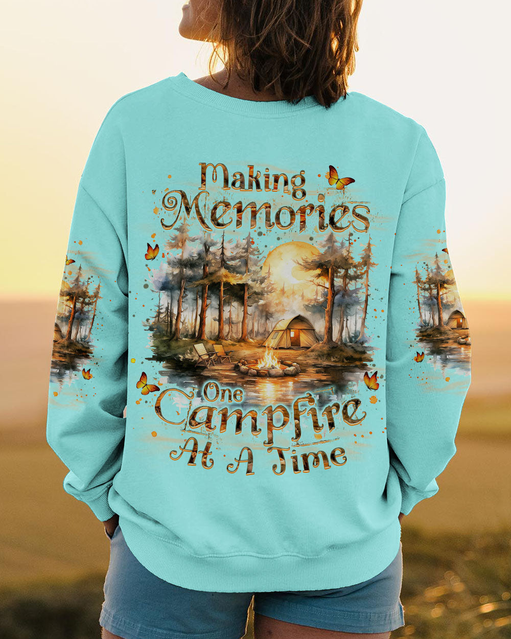 MAKING MEMORIES ONE CAMPFIRE AT A TIME ALL OVER PRINT - YHKD0401242