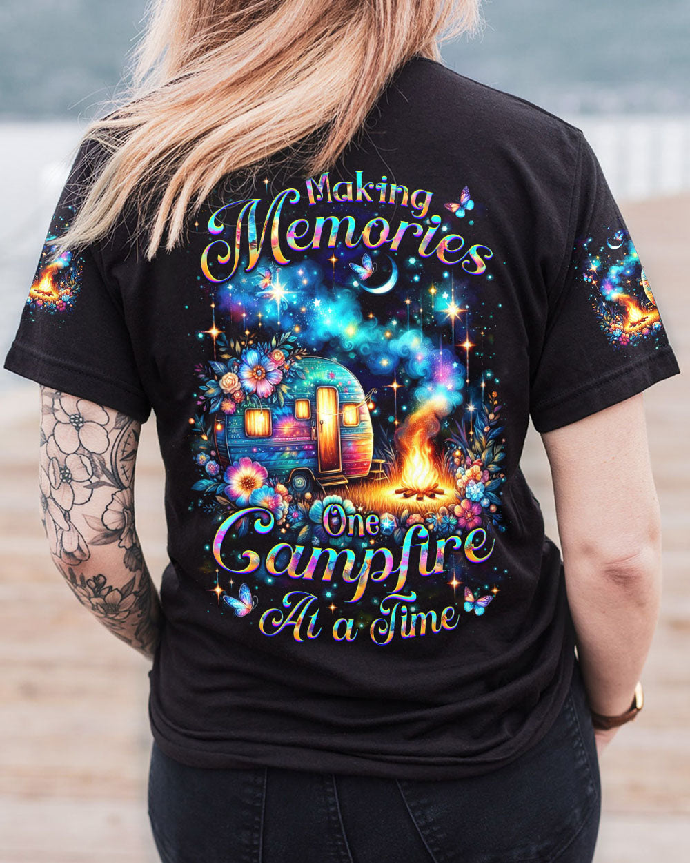 MAKING MEMORIES ONE CAMPFIRE AT A TIME ALL OVER PRINT - YHKD0804241