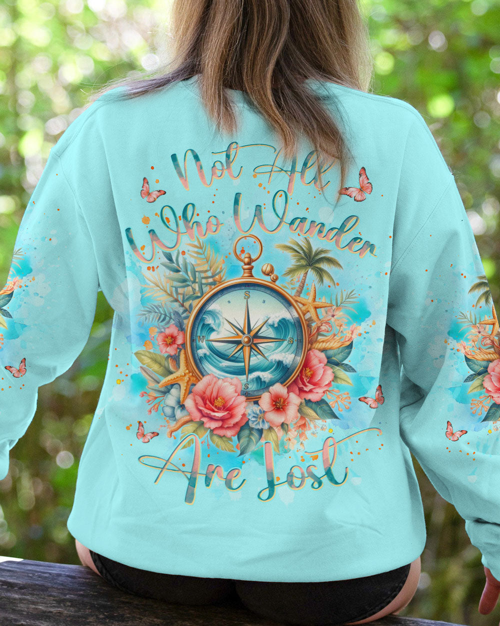 NOT ALL WHO WANDER ARE LOST COMPASS ALL OVER PRINT - YHKD2711232