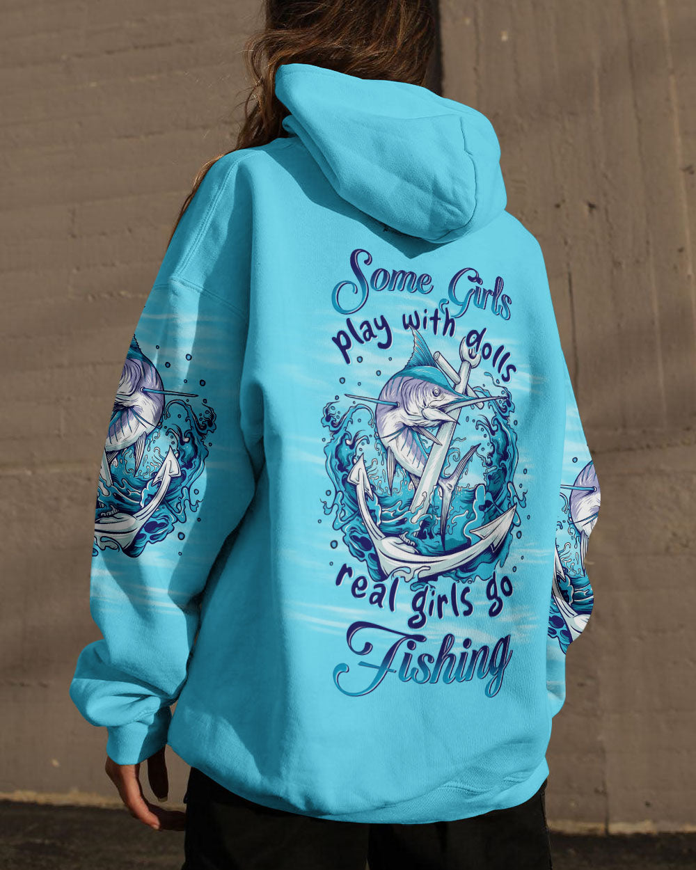 REAL GIRLS GO FISHING ALL OVER PRINT - YHLN1007231
