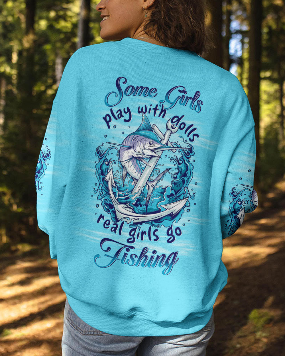 REAL GIRLS GO FISHING ALL OVER PRINT - YHLN1007231