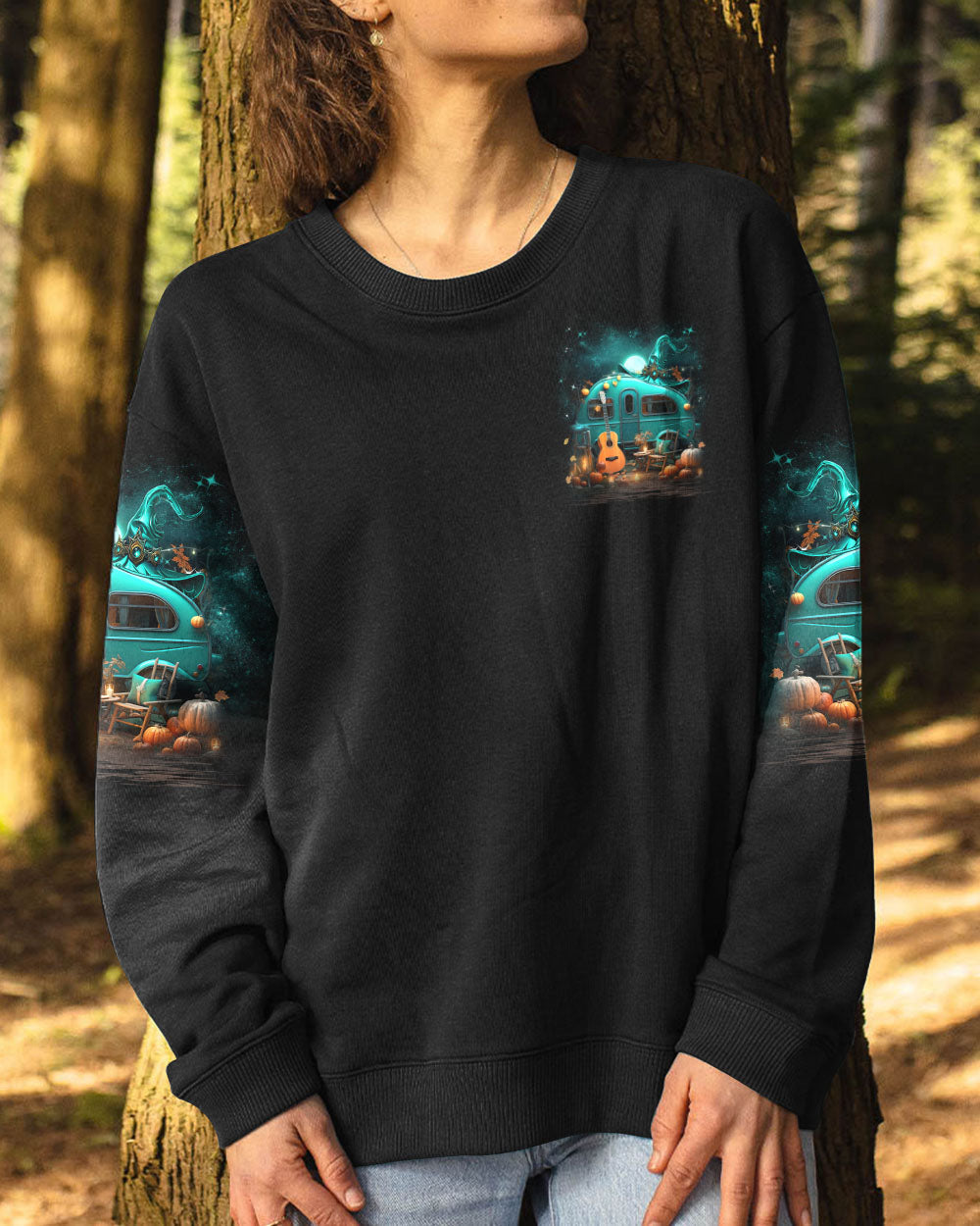 MY BROOM BROKE SO NOW HALLOWEEN CAMPING ALL OVER PRINT - YHLN1008232