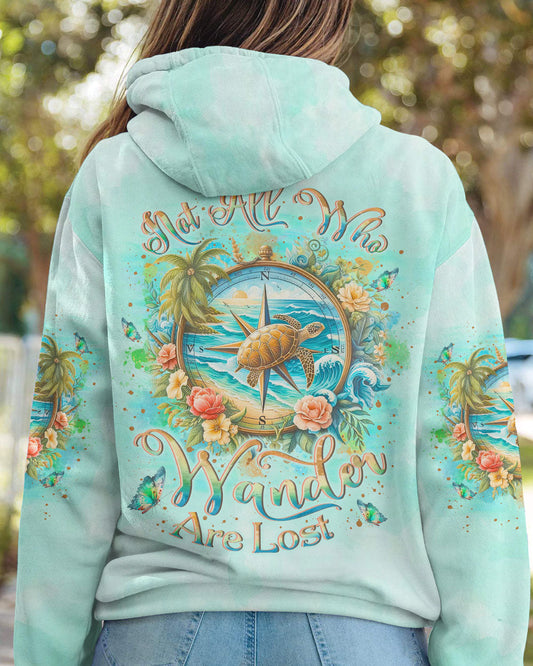 NOT ALL WHO WANDER ARE LOST TURTLE ALL OVER PRINT - YHLN1104247